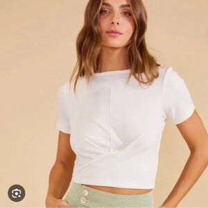 Mink Pink Zeta crop top NWT